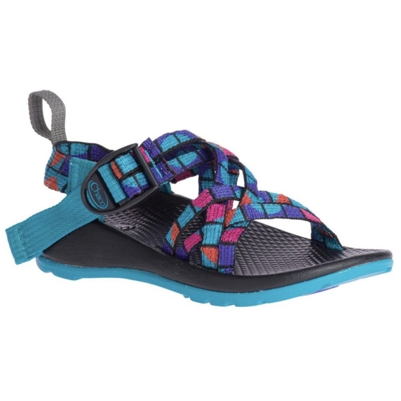 Chaco ZX/1 Ecotread Sandal Teal Break Kids Youth 6 - Picture 1 of 13